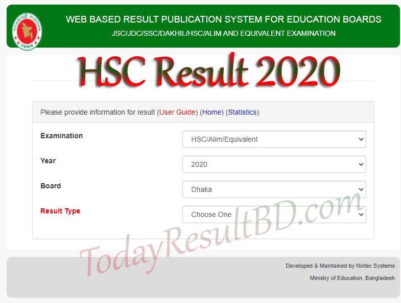 HSC Result 2020