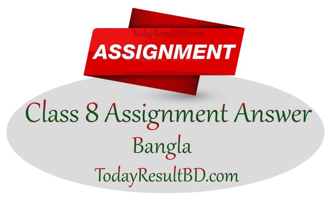 Class 8 Bangla Assignment