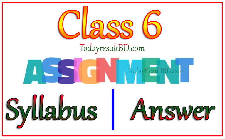 Class 6 Assignment