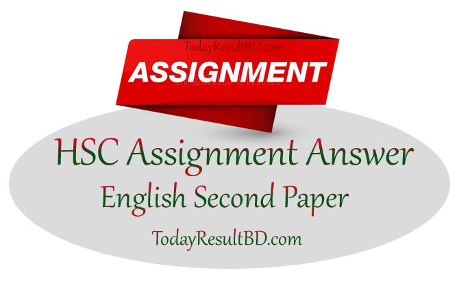 HSC 3rd Week English Second Paper Assignment Answer